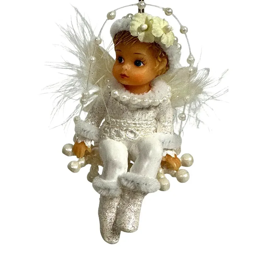 Ashton Drake Heirloom 'Blessing of' Vintage Snow Angel Ornaments-Set of 3 - Picture 3 of 9